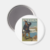 Lappland Schweden Magnet (Vorderseite/Rückseite)