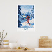 Lappland-Ski-Szene-Wandkunst 1 Poster (Küche)