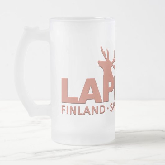 LAPPLAND-Tassen - wählen Sie Art u. Farbe Mattglas Bierglas (Links)