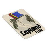 Lappland zum Skifahren Magnet (Rechte Seite)