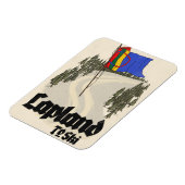 Lappland zum Skifahren Magnet (Linke Seite)