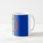 Lapplandflagge (Weihnachten) (Sami) (Laplander) Kaffeetasse (VorderseiteRechts)