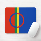 Lapplandflagge (Weihnachten) (Sami) (Laplander) Mousepad (Mit Mouse)