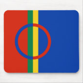 Lapplandflagge (Weihnachten) (Sami) (Laplander) Mousepad (Vorne)