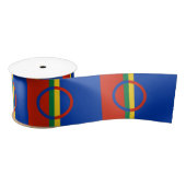 Lapplandflagge (Weihnachten) (Sami) (Laplander) Satinband (Spule)