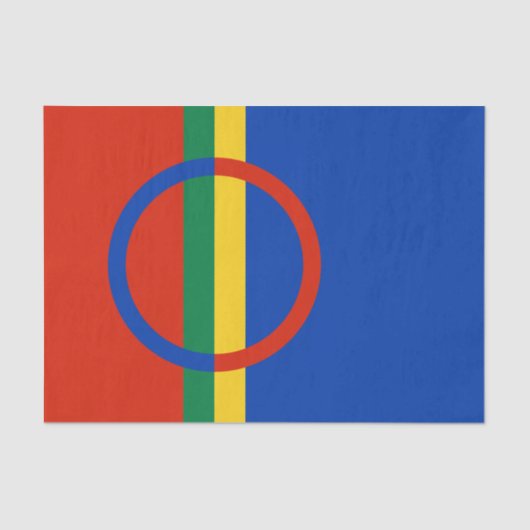 Lapplandflagge (Weihnachten) (Sami) (Laplander) Seidenpapier (Vorderseite)
