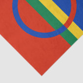 Lapplandflagge (Weihnachten) (Sami) (Laplander) Seidenpapier (Ausschnitt)