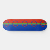 Lapplandflagge (Weihnachten) (Sami) (Laplander) Skateboard (Horizontal)