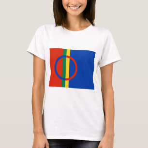 Lapplandflagge (Weihnachten) (Sami) (Laplander) T-Shirt