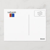 Lapplandkarte Postkarte (Rückseite)