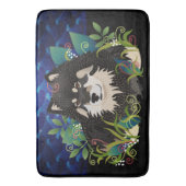 LAPPY BLISS blue waves Craft or Bath mat Badematte (Vorderseite Vertikal)