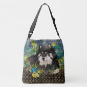 LAPPY BLISS Finnisch Lapphund Tasche/Kreuzkörperbe Tragetaschen Mit Langen Trägern (Rückseite)