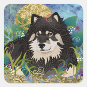 LAPPY BLISS quadratische Aufkleber (Vorderseite)