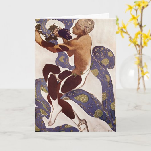 L'Apres Midi d'un Faune Karte (Gelbe Blume)