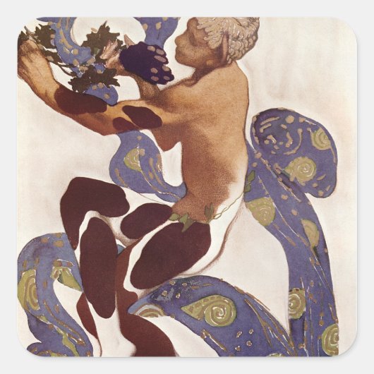 L'Apres Midi d'un Faune Quadratischer Aufkleber (Vorderseite)