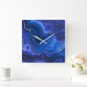 Lapsus Lazuli Wall Clock Quadratische Wanduhr (Zuhause)