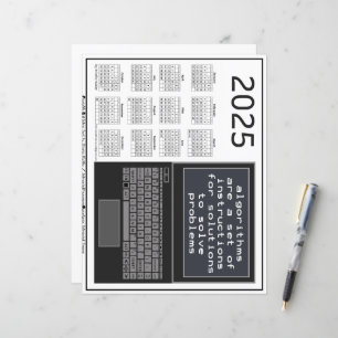 Laptop-Algorithmen lösen Probleme im Kalender 2025