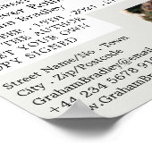 Laptop-Anzeige, Buchsignierwerbung für Autoren Poster (Ecke)