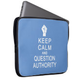 Laptop-Ärmel behalt Calm & Question Authority Laptopschutzhülle (Vorne Rechts)