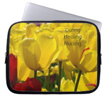 Laptop-Ärmel Gelbe Tulip-Blume Pflegegeschenke