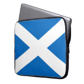 Laptop-Ärmel mit schottischer Flagge Laptopschutzhülle (Vorderseite Links)