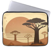 🌅 Laptop Case - Afrikanische Sunset Elegance 🌅