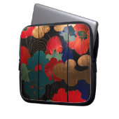 laptop case Japanese style flower (Vorderseite Links)