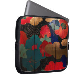 laptop case Japanese style flower (Vorne Rechts)