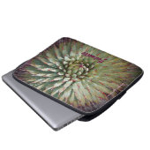 Laptop-Computer Hülsen-Agave nagelt grünes Lila Laptopschutzhülle (Vorne Knopf)