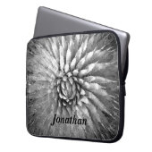 Laptop-Computer Hülsen-Agave nagelt Schwarzes u. Laptopschutzhülle (Vorderseite Links)