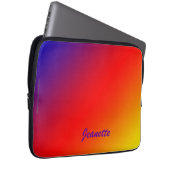 Laptop-Computer Hülsen-klarer Regenbogen Laptopschutzhülle (Vorne Rechts)