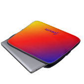 Laptop-Computer Hülsen-klarer Regenbogen Laptopschutzhülle (Vorne Knopf)