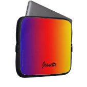 Laptop-Computer Hülsen-Regenbogen-klare Farben Laptopschutzhülle (Vorne Rechts)