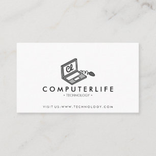 Laptop-Computer-Tech-Informationstechnologie-SEO-S Visitenkarte