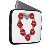 Laptop Diamond Herz mit Küssen Laptopschutzhülle (Vorne Rechts)