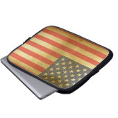 Laptop-Fall für amerikanische Flagge Laptopschutzhülle (Vorne Knopf)