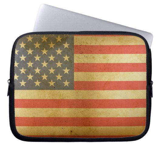 Laptop-Fall für amerikanische Flagge Laptopschutzhülle (Vorderseite)