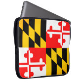 Laptop-Fall für die Staatsflagge von Maryland Laptopschutzhülle (Vorne Rechts)