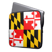 Laptop-Fall für die Staatsflagge von Maryland Laptopschutzhülle (Vorderseite Links)