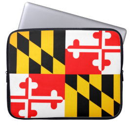 Laptop-Fall für die Staatsflagge von Maryland Laptopschutzhülle