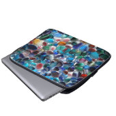 Laptop-Gehäuse aus Multicolenglas Laptopschutzhülle (Vorne Knopf)