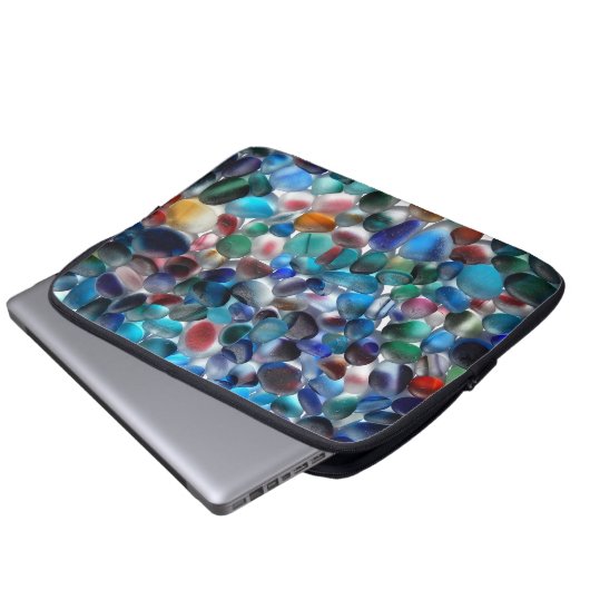 Laptop-Gehäuse aus Multicolenglas Laptopschutzhülle (Vorne Knopf)