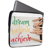 Laptop-Gehäuse "DREAM, GLAUBEN..." Laptopschutzhülle (Vorne Rechts)