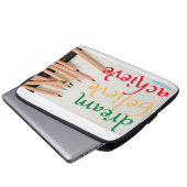 Laptop-Gehäuse "DREAM, GLAUBEN..." Laptopschutzhülle (Vorne Knopf)