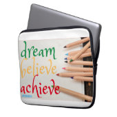 Laptop-Gehäuse "DREAM, GLAUBEN..." Laptopschutzhülle (Vorderseite Links)