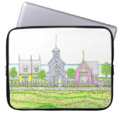 Laptop-Gehäuse mit Beachy-Hütten Laptopschutzhülle (Vorderseite)