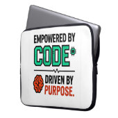 Laptop-Hülle 'Code With Purpose' Laptopschutzhülle (Vorderseite Links)