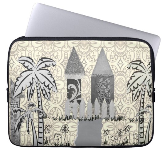 Laptop-Hülle - Garten-Türme-2 Laptopschutzhülle (Vorderseite)