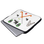 Laptop-Hülle Hockey Laptopschutzhülle (Vorne Knopf)