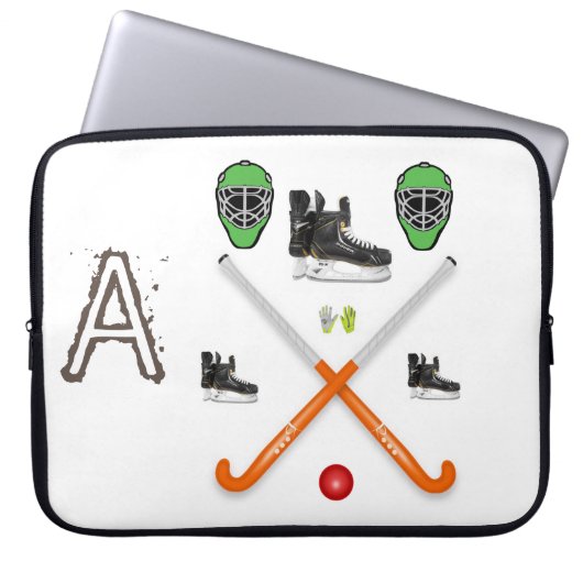 Laptop-Hülle Hockey Laptopschutzhülle (Vorderseite)
